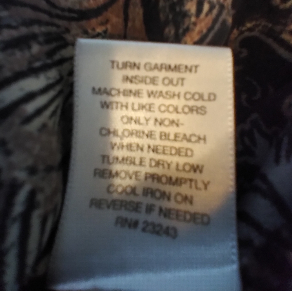 New York & Co Elegant Paisley Women's Top Ruffled Size S. Office Workwear Trip - Picture 6 of 11